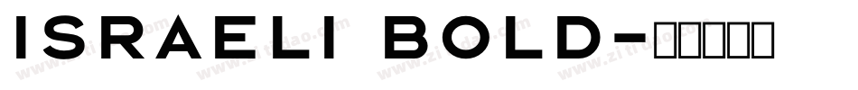 Israeli Bold字体转换